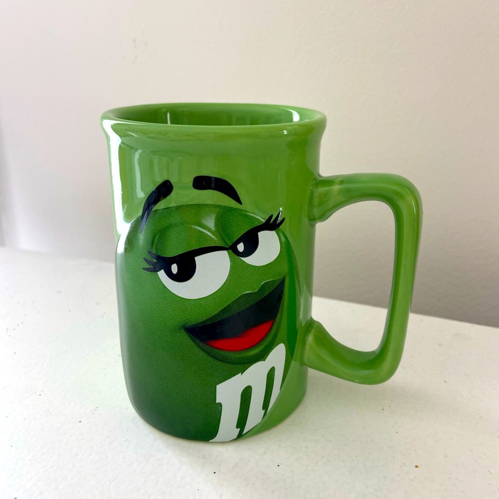 Green M & M coffee/tea Mug